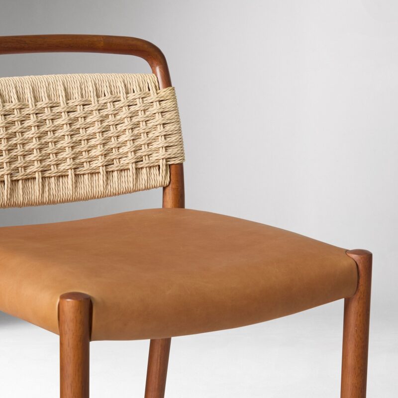 Dunham Leather Counter Stool