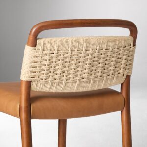 Dunham Leather Counter Stool