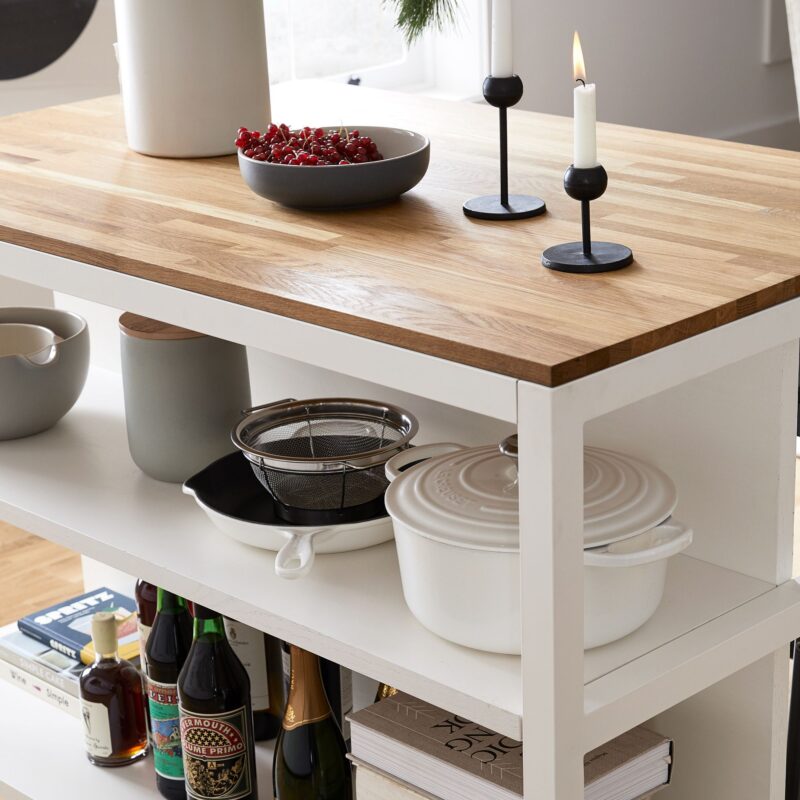 Hudson Butcher Block Kitchen Console