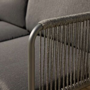 Kavano Outdoor Three Seater Sofa – Charcoal