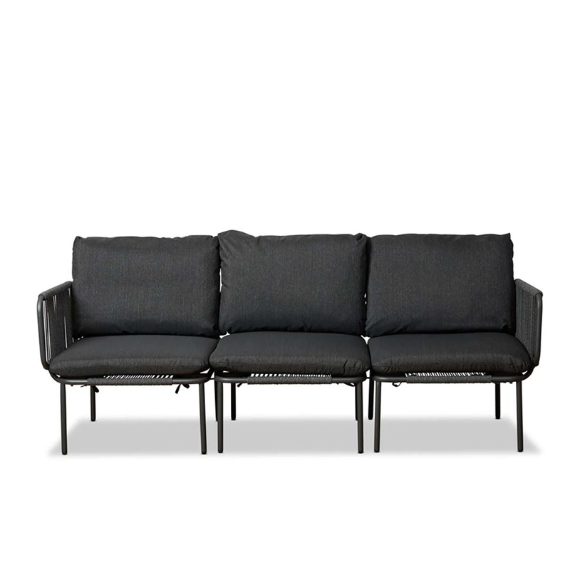 Kavano Outdoor Three Seater Sofa – Charcoal