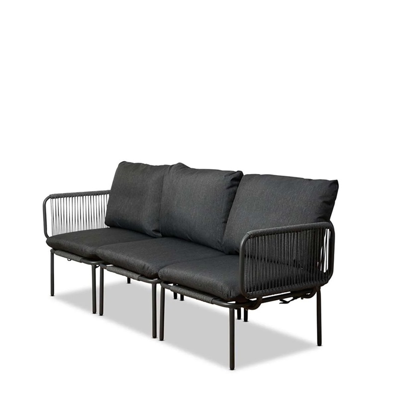 Kavano Outdoor Three Seater Sofa – Charcoal