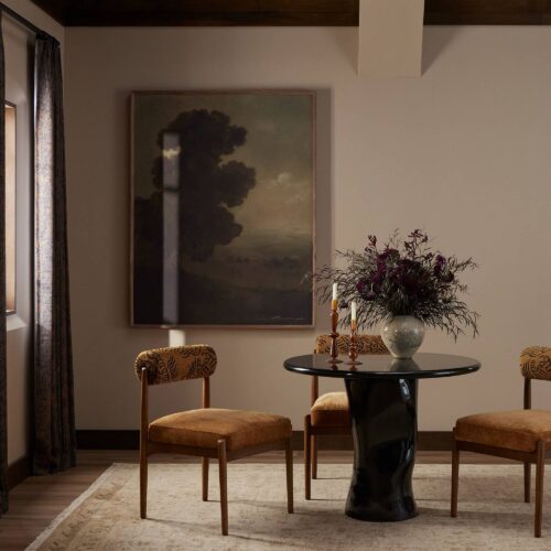Kawachi Aluminum Round Dining Table