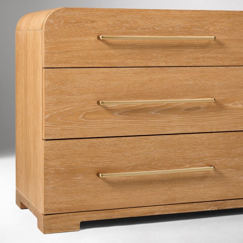 Kera Cerused 6 Drawer Dresser 162cm
