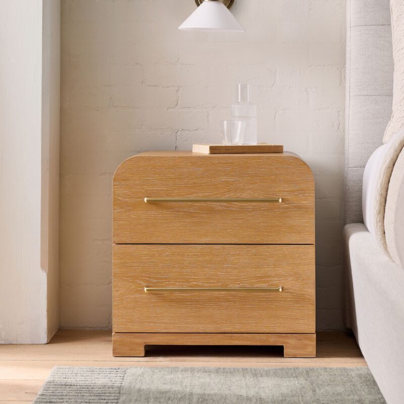 Kera Cerused Nightstand 55cm