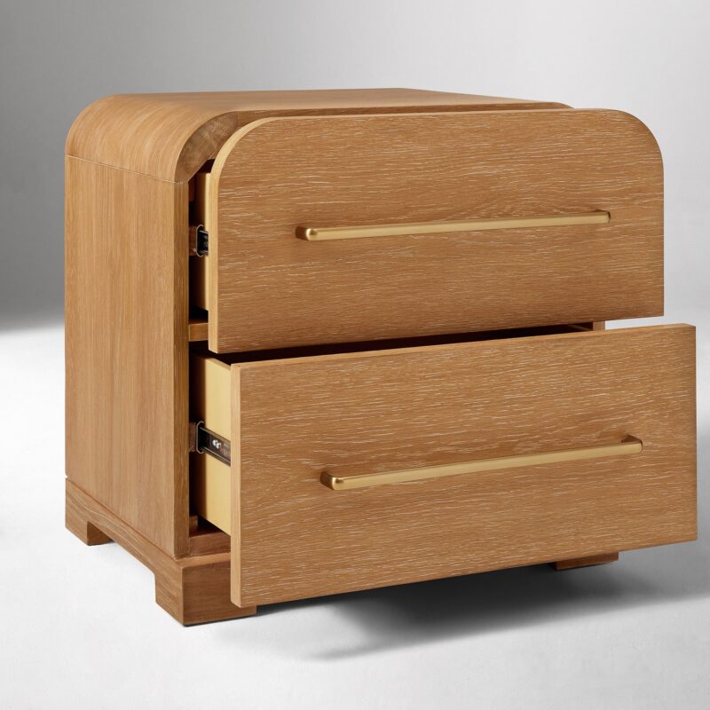 Kera Cerused Nightstand 55cm