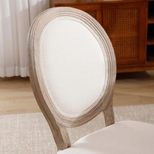 Louis Dining Chair Padded Back-Linen