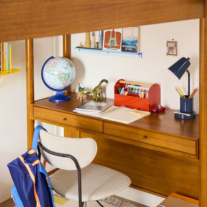 lucille-mid-century-loft-bed-with-desk-2 Lucille Mid-Century Loft Bed with Desk