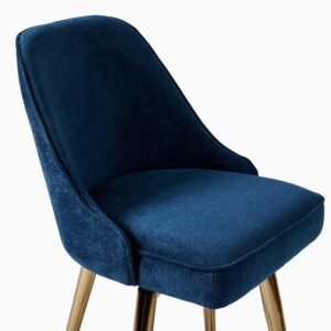 Lucille Upholstered Counter Stool with Metal Legs