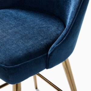 Lucille Upholstered Counter Stool with Metal Legs