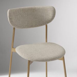 Lunaro Modern Petal Upholstered Dining Chair