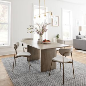 Lunaro Modern Petal Upholstered Dining Chair