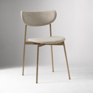Lunaro Modern Petal Upholstered Dining Chair
