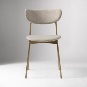 Lunaro Modern Petal Upholstered Dining Chair
