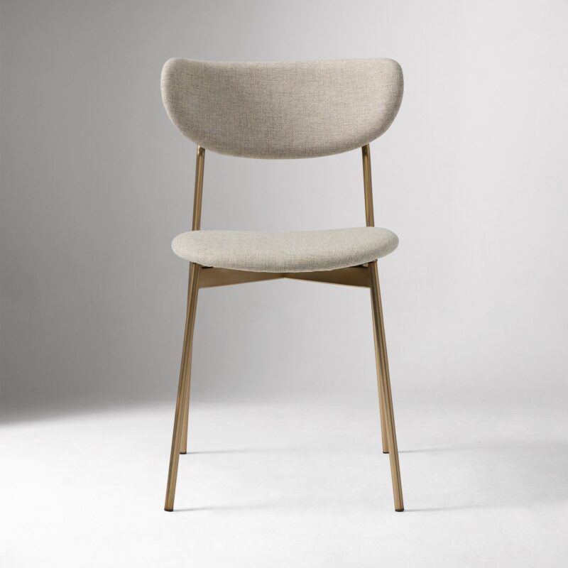 Lunaro Modern Petal Upholstered Dining Chair
