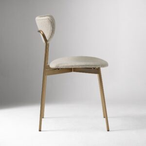 Lunaro Modern Petal Upholstered Dining Chair
