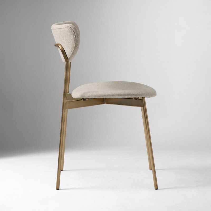 Lunaro Modern Petal Upholstered Dining Chair