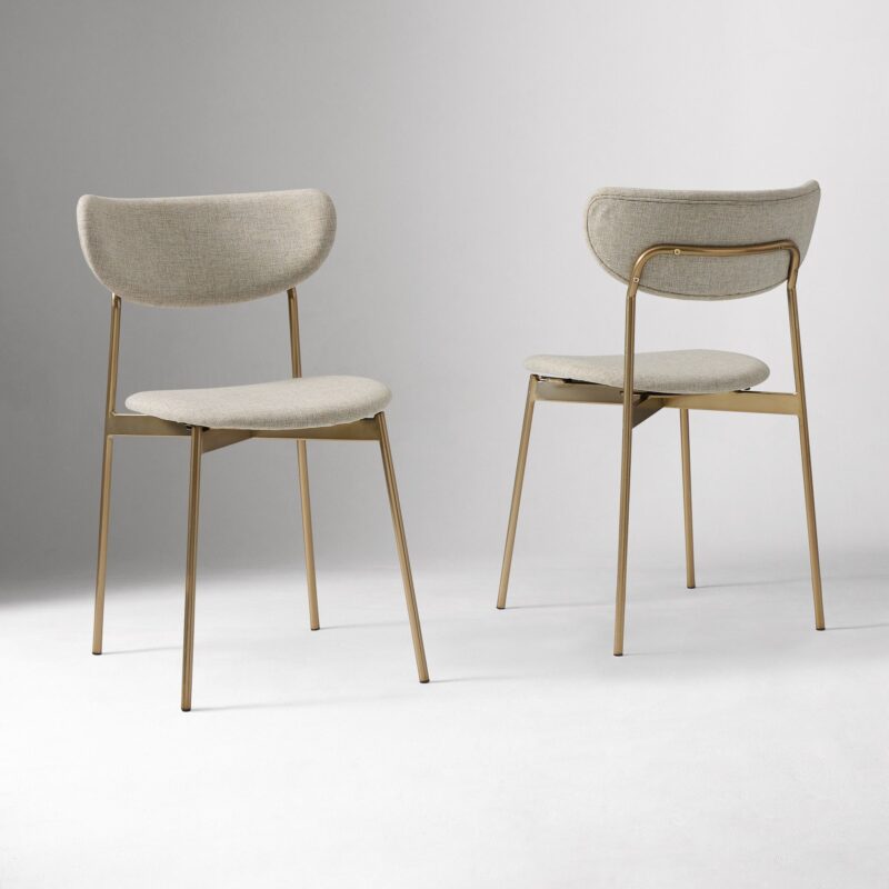 Lunaro Modern Petal Upholstered Dining Chair