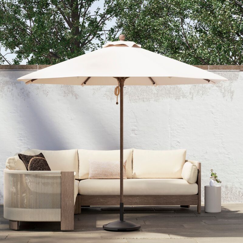 maravelle-wood-pole-outdoor-umbrella-3 Maravelle Wood Pole Outdoor Umbrella