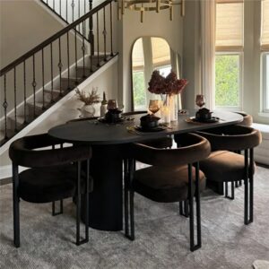 Mateo Oval 6 Seater Dining Set