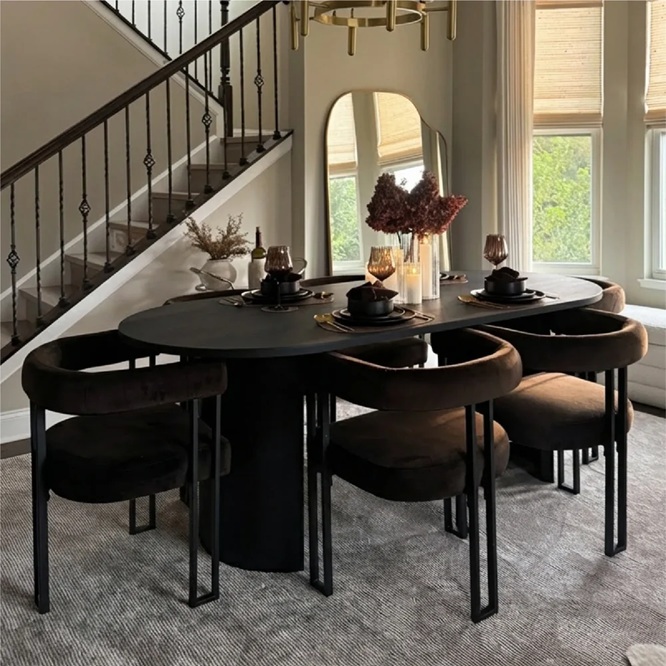 Mateo Oval 6 Seater Dining Set