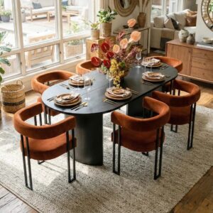 Mateo Oval 6 Seater Dining Set