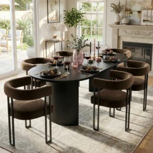 Mateo Oval 6 Seater Dining Set