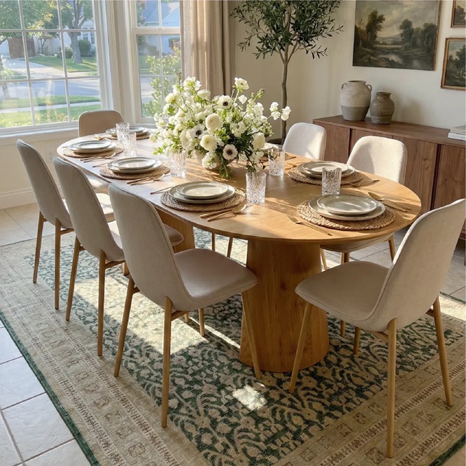 Mateo Oval 8 Seater Dining Set