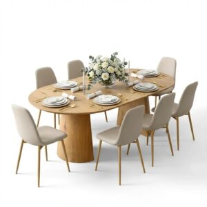 Mateo Oval 8 Seater Dining Set