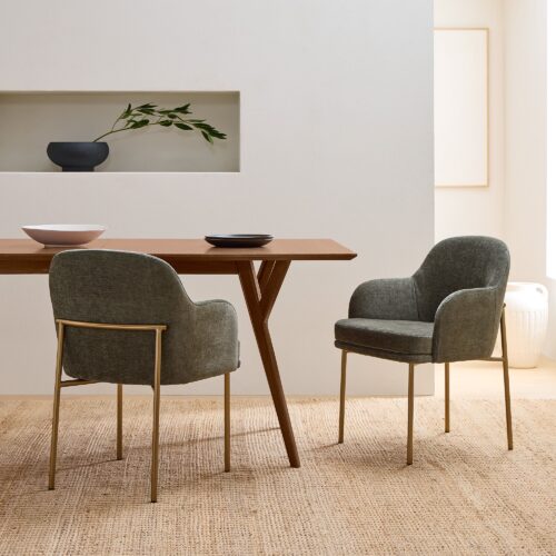 Mimi Metal Frame Arm Dining Chair