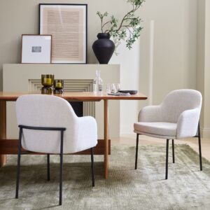 Mimi Metal Frame Arm Dining Chair