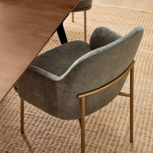 Mimi Metal Frame Arm Dining Chair