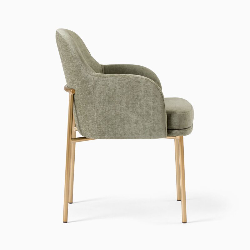 Mimi Metal Frame Arm Dining Chair