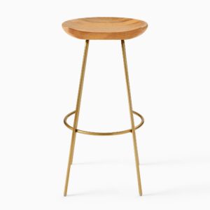 Nadi Wood & Steel Kitchen Stool