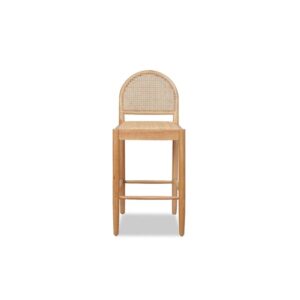 Pinta Curved Rattan Bar Stool