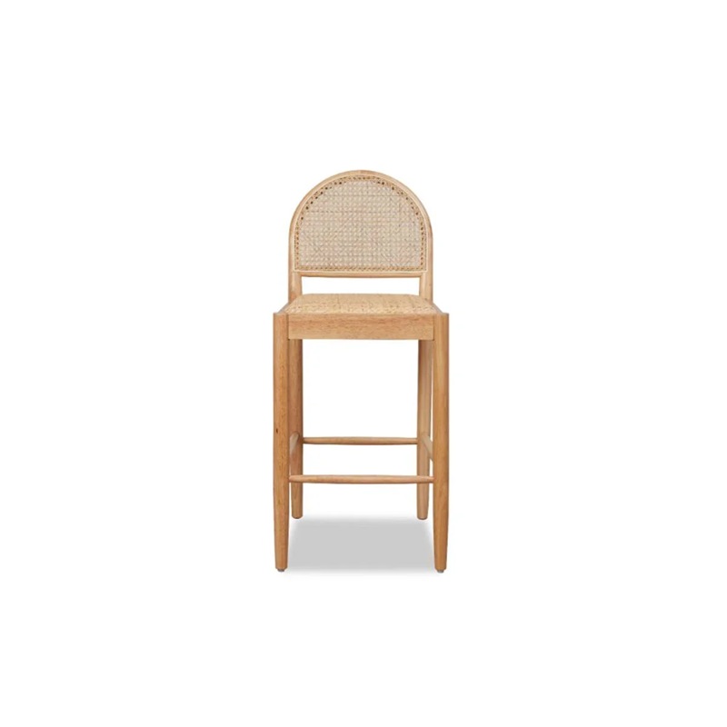 Pinta Curved Rattan Bar Stool