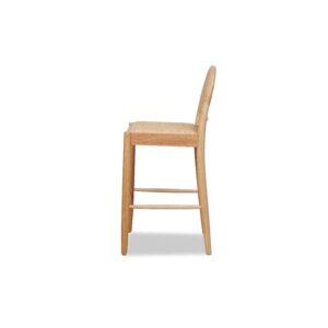 Pinta Curved Rattan Bar Stool