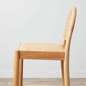 Pinta Curved Rattan Bar Stool
