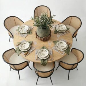 Royal Round 6 Seater Dining Set
