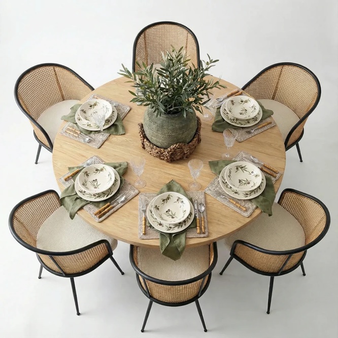 Royal Round 6 Seater Dining Set