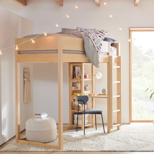 Teddy Twin Loft Bed with Desk/Drawers