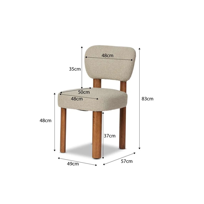 Thandi Boucle Dining Chair