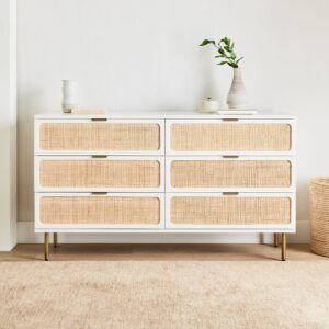 Tugela Woven 6 Drawer Dresser 152cm