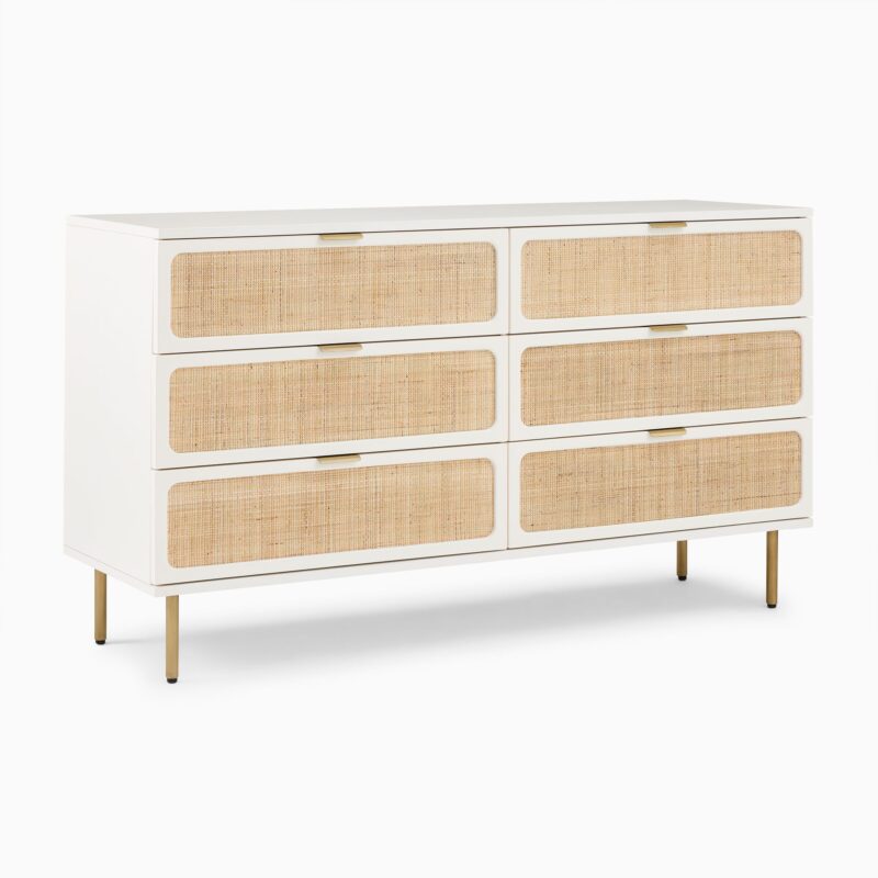 Tugela Woven 6 Drawer Dresser 152cm