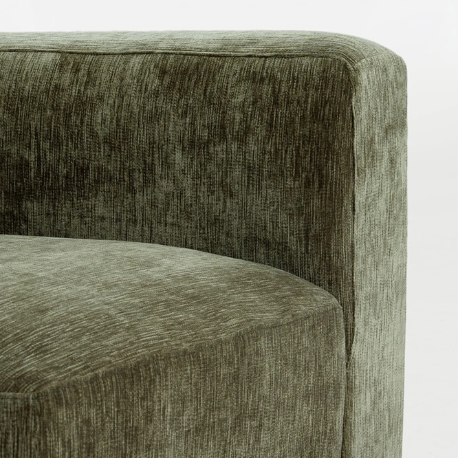 Vianno Chenille Low Profile 2 Seater Sofa