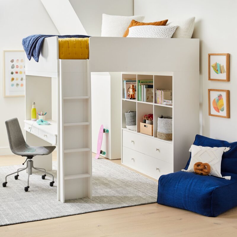 ziggy-full-loft-bed-desk-storage-1 Ziggy Full Loft Bed Desk | Storage