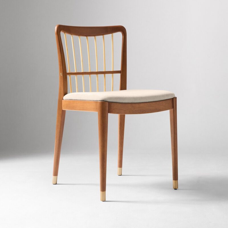 Ziphora Bamboo Spindle Back Dining Chair