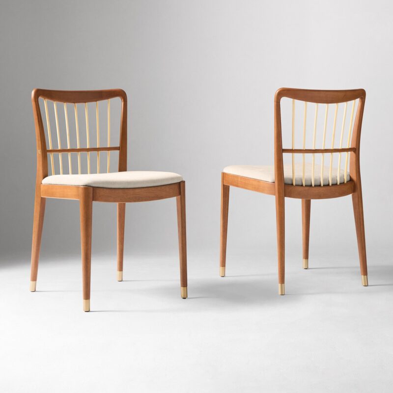 Ziphora Bamboo Spindle Back Dining Chair