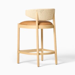 Zuwena Leather Counter Stool