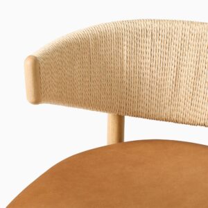 Zuwena Leather Counter Stool